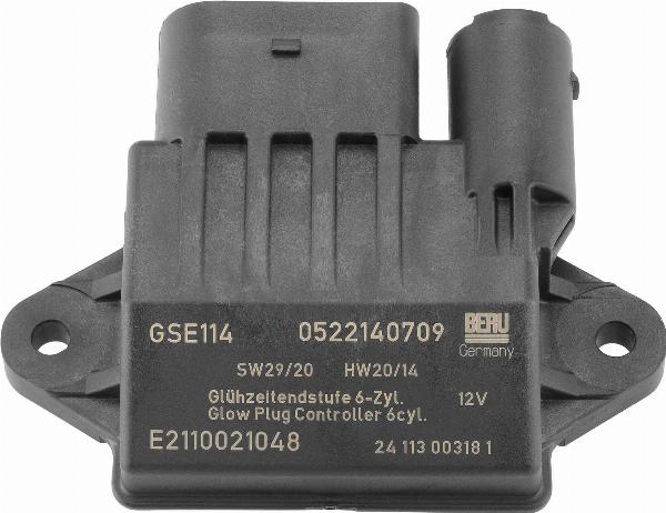 BERU GSE114 - Блок управління, реле, система розжарювання autozip.com.ua