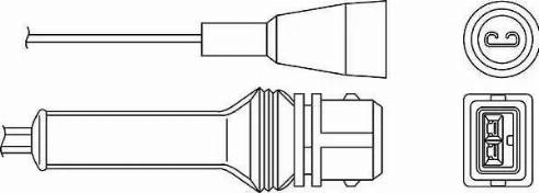 BorgWarner (BERU) OZH017 - Лямбда-зонд, датчик кисню autozip.com.ua