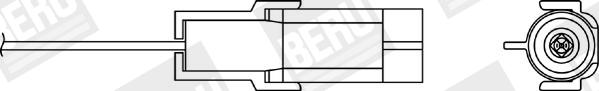 BERU OZU005 - Лямбда-зонд, датчик кисню autozip.com.ua