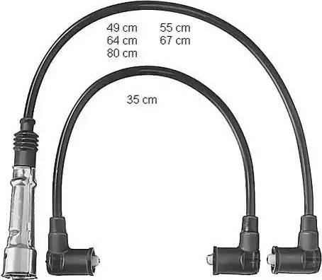 BorgWarner (BERU) ZEF404 - Комплект проводів запалювання autozip.com.ua