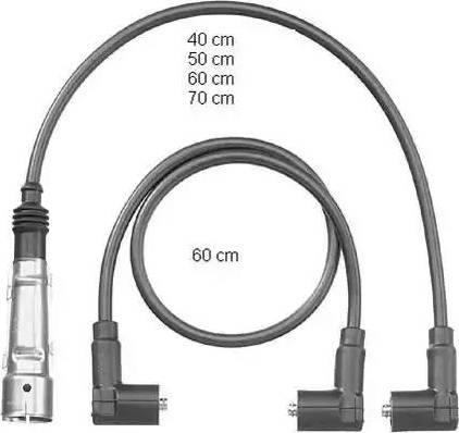 BorgWarner (BERU) ZEF562 - Комплект проводів запалювання autozip.com.ua