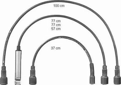 BorgWarner (BERU) ZEF584 - Комплект проводів запалювання autozip.com.ua
