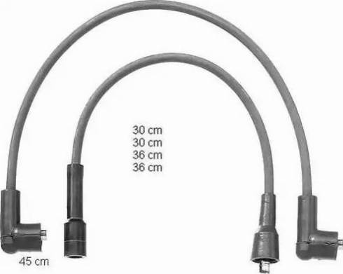 BorgWarner (BERU) ZEF1041 - Комплект проводів запалювання autozip.com.ua