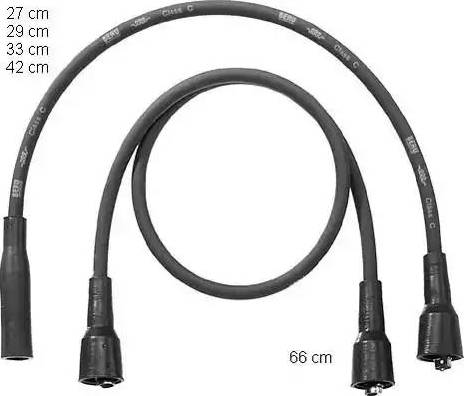 BorgWarner (BERU) ZEF1009 - Комплект проводів запалювання autozip.com.ua