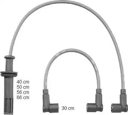 BorgWarner (BERU) ZEF1209 - Комплект проводів запалювання autozip.com.ua