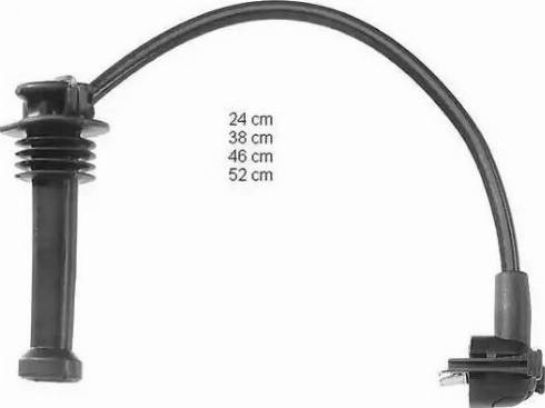 BorgWarner (BERU) ZEF719 - Комплект проводів запалювання autozip.com.ua