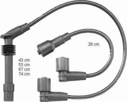 BorgWarner (BERU) ZEF727 - Комплект проводів запалювання autozip.com.ua