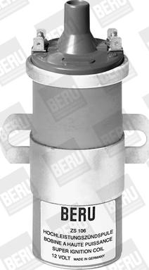 BERU ZS106 - Котушка запалювання autozip.com.ua