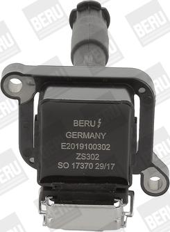 BERU ZS302 - Котушка запалювання autozip.com.ua