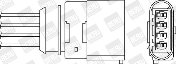 BERU by DRiV OPH056 - Лямбда-зонд, датчик кисню autozip.com.ua