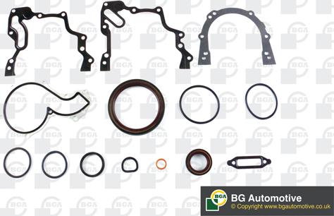 BGA CK9343 - Комплект прокладок, блок-картер двигуна autozip.com.ua