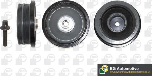 BGA DP0374K - Ремінний шків, колінчастий вал autozip.com.ua