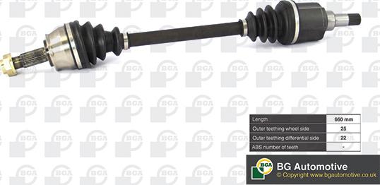 BGA DS1428L - Приводний вал autozip.com.ua