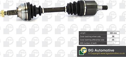 BGA DS7513R - Приводний вал autozip.com.ua