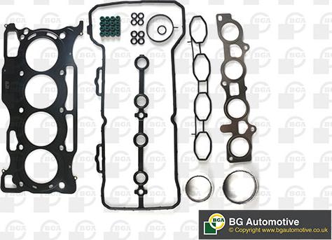 BGA HK0724 - Комплект прокладок, головка циліндра autozip.com.ua