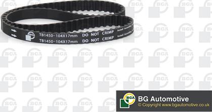 BGA TB1450 - Ремінь ГРМ autozip.com.ua