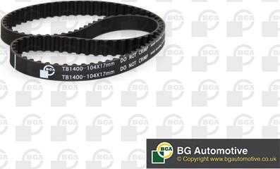 BGA TB1400 - Ремінь ГРМ autozip.com.ua