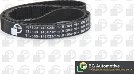 BGA TB7500 - Ремінь ГРМ autozip.com.ua