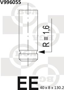 BGA V996055 - Впускний клапан autozip.com.ua