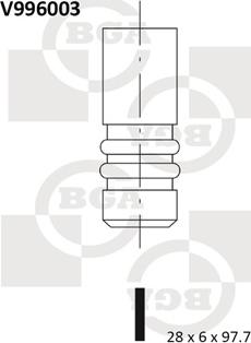 BGA V996003 - Випускний клапан autozip.com.ua