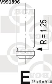 BGA V991896 - Випускний клапан autozip.com.ua