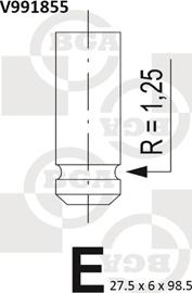 BGA V991855 - Впускний клапан autozip.com.ua