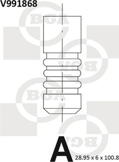 BGA V991868 - Випускний клапан autozip.com.ua