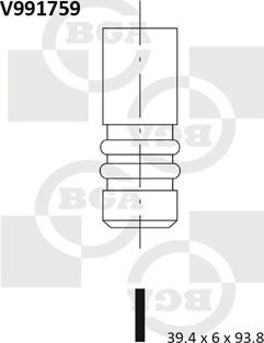 BGA V991759 - Впускний клапан autozip.com.ua