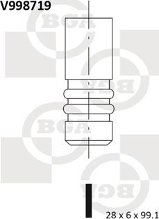 BGA V998719 - Випускний клапан autozip.com.ua