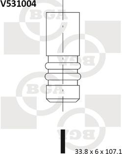 BGA V531004 - Випускний клапан autozip.com.ua