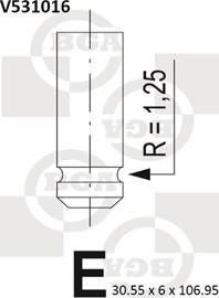 BGA V531016 - Випускний клапан autozip.com.ua