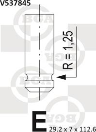 BGA V537845 - Випускний клапан autozip.com.ua