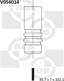 BGA V056014 - Впускний клапан autozip.com.ua