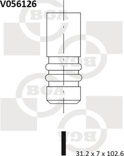 BGA V056126 - Випускний клапан autozip.com.ua