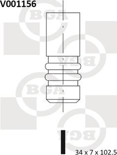 BGA V001156 - Випускний клапан autozip.com.ua