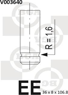 BGA V003640 - Випускний клапан autozip.com.ua