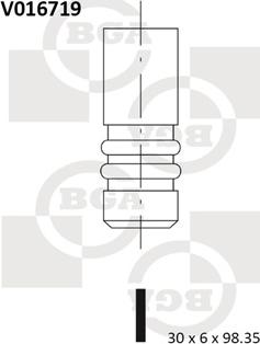 BGA V016719 - Випускний клапан autozip.com.ua