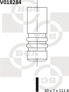 BGA V018284 - Випускний клапан autozip.com.ua