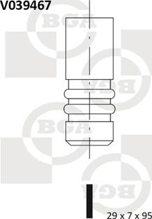 BGA V039467 - Випускний клапан autozip.com.ua