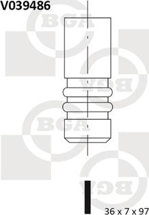 BGA V039486 - Впускний клапан autozip.com.ua