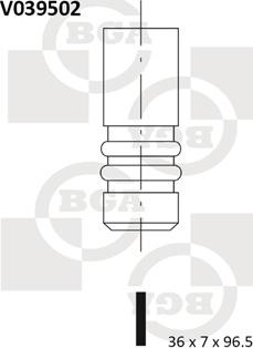 BGA V039502 - Впускний клапан autozip.com.ua
