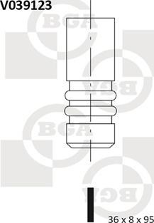 BGA V039123 - Впускний клапан autozip.com.ua