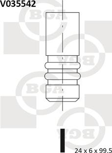 BGA V035542 - Випускний клапан autozip.com.ua