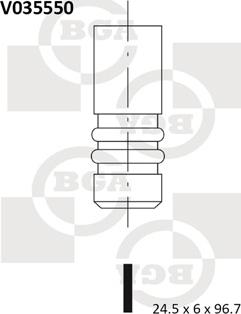 BGA V035550 - Випускний клапан autozip.com.ua