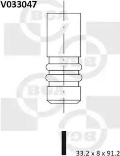 BGA V033047 - Випускний клапан autozip.com.ua