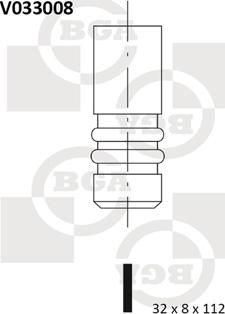 BGA V033008 - Випускний клапан autozip.com.ua