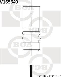 BGA V165640 - Впускний клапан autozip.com.ua
