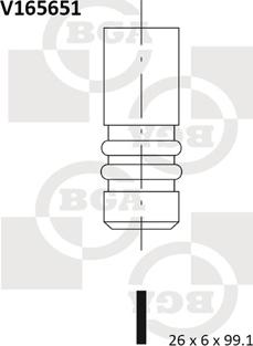 BGA V165651 - Випускний клапан autozip.com.ua