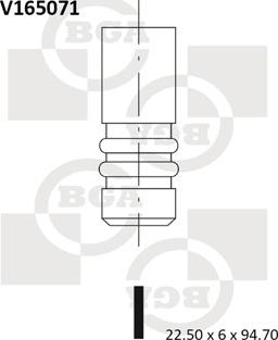 BGA V165071 - Випускний клапан autozip.com.ua