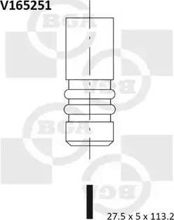 BGA V165251 - Випускний клапан autozip.com.ua